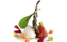 Amanida russa de peix amb maionesa de wasabi
