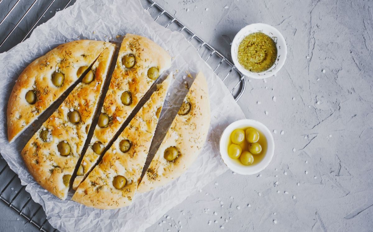 'Focaccia' d'olives