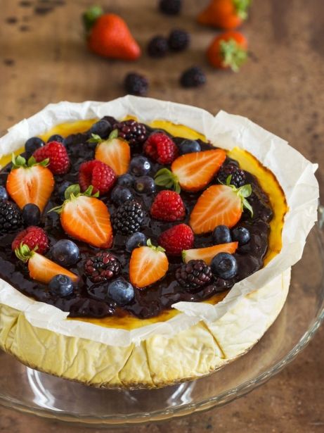 Pastel de queso azul y Torta del Casar