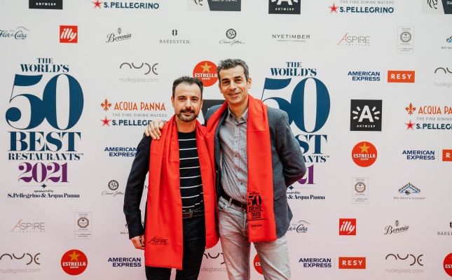 Eduard Xatruch i Mateu Casañas al lliurament dels premis World's 50 Best