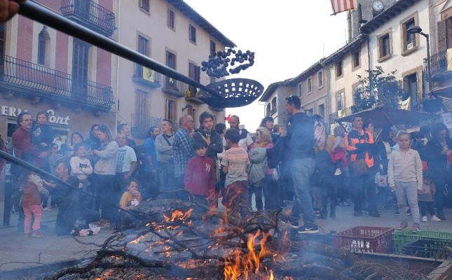 Cuinat de castanyes a la Fira de la Castanya de Viladrau