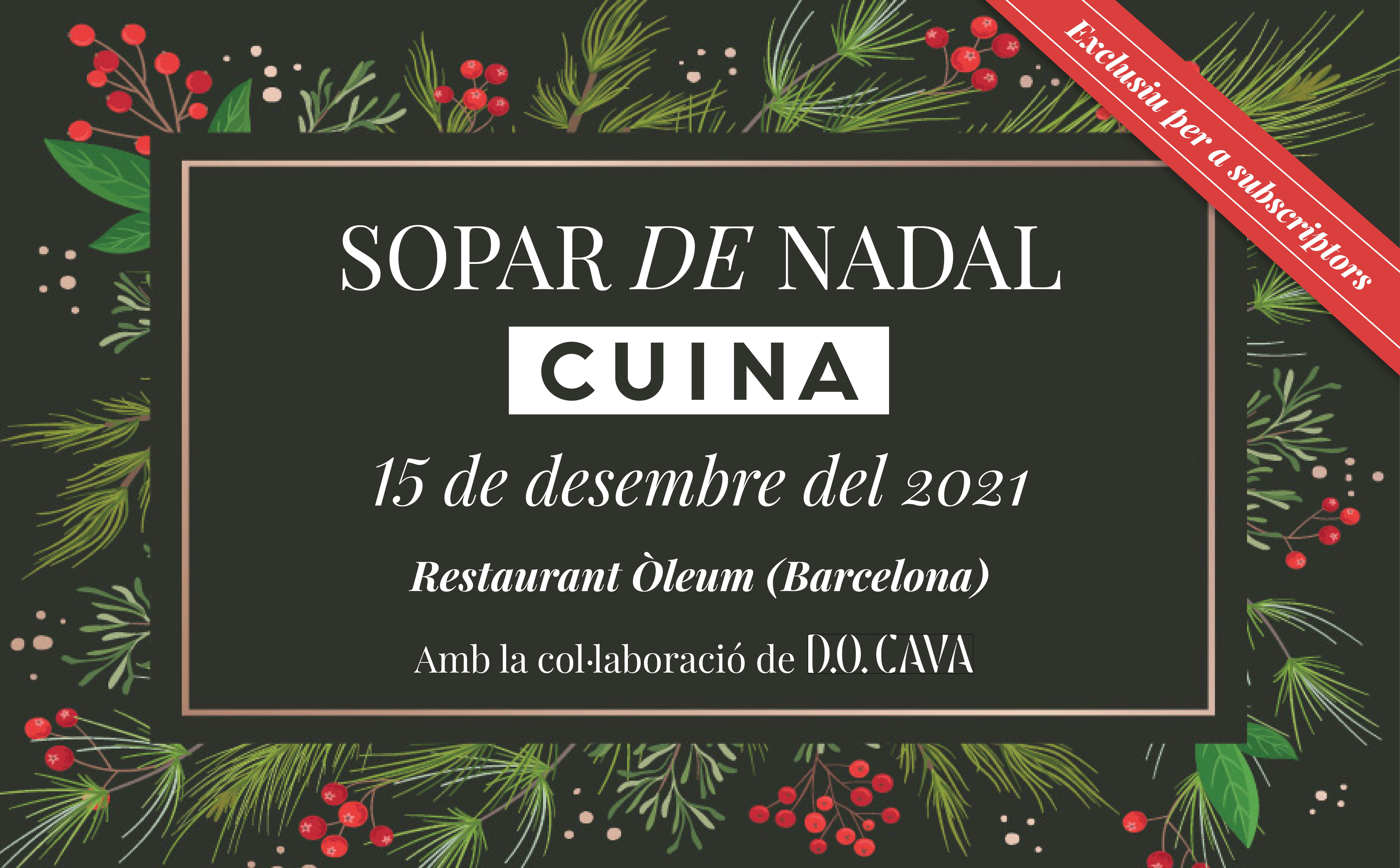 Sopar de Nadal CUINA
