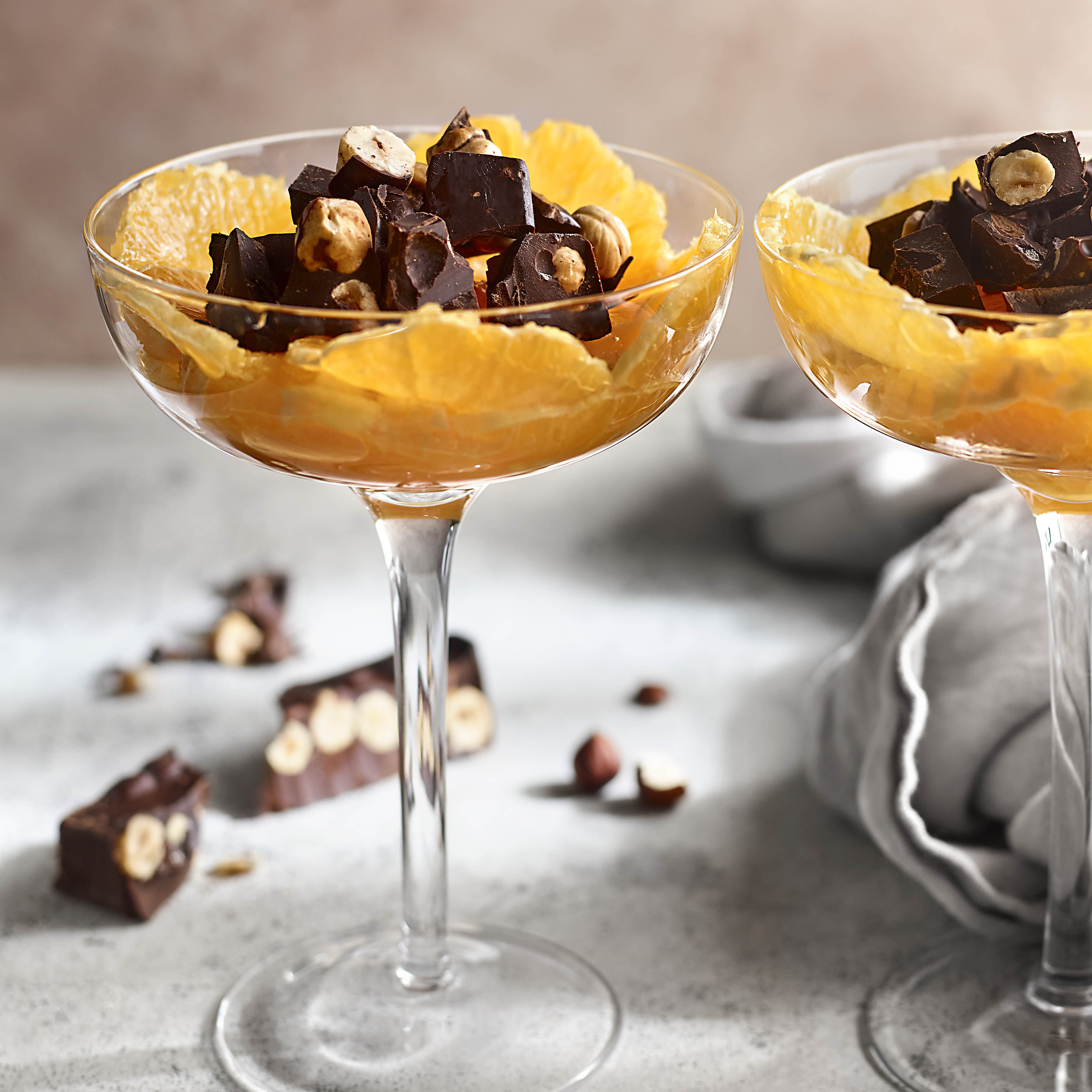 Carpaccio de taronja amb torró