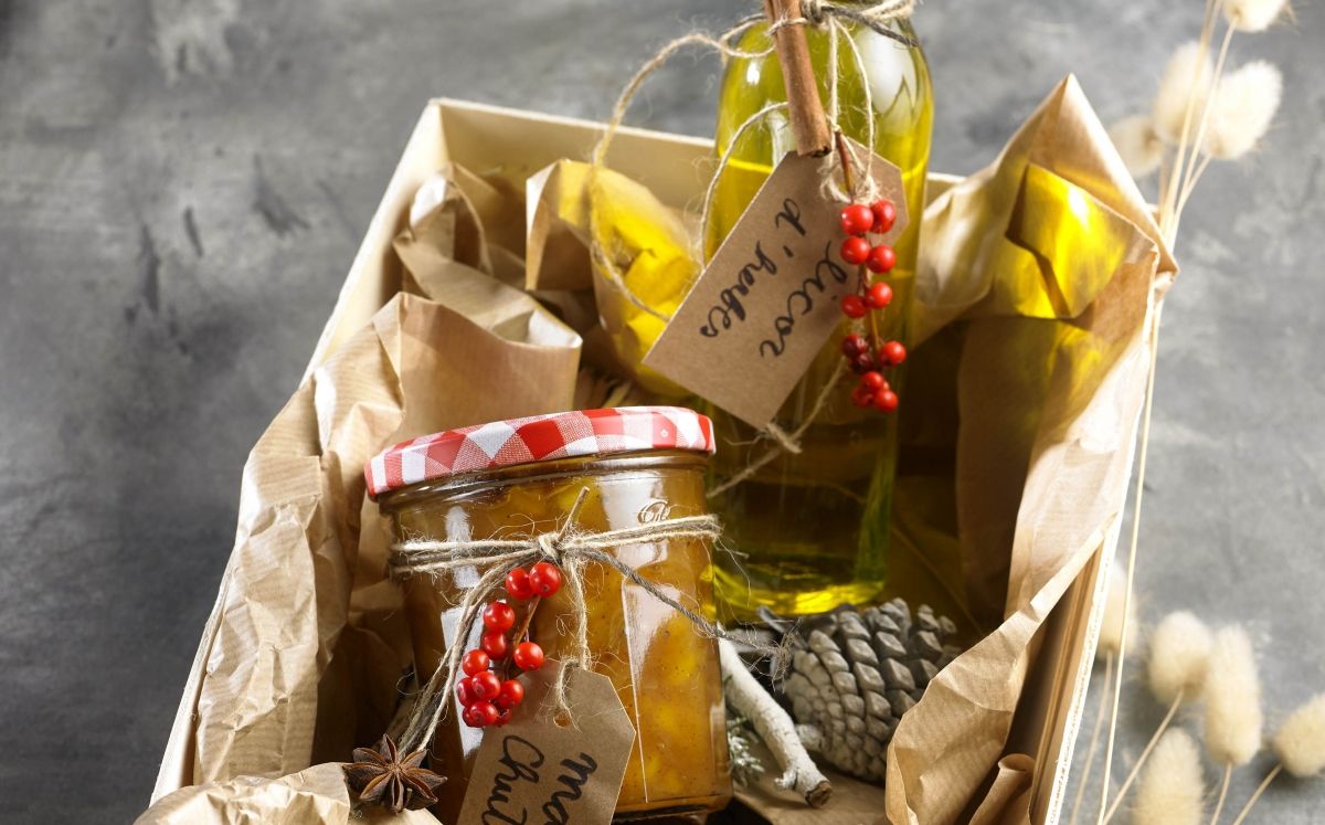 Licor d'herbes i chutney de mango