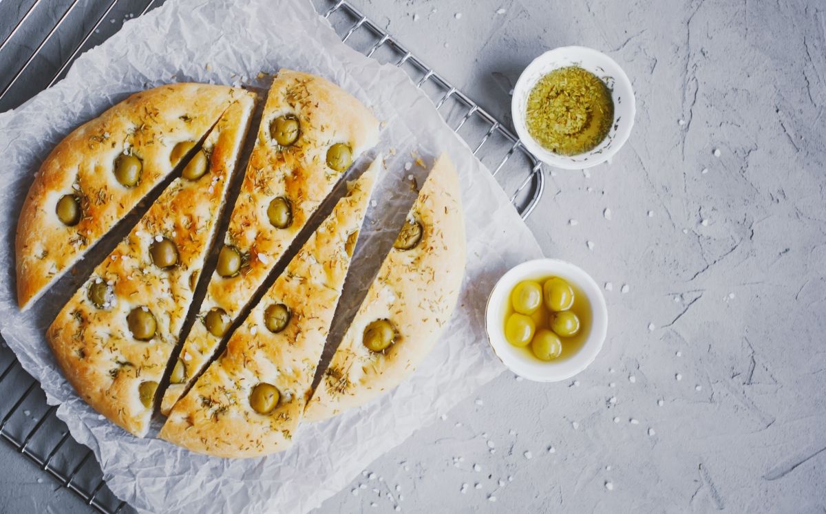 'Focaccia' d'olives