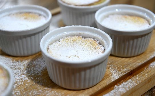 Soufflé de chocolate y jengibre