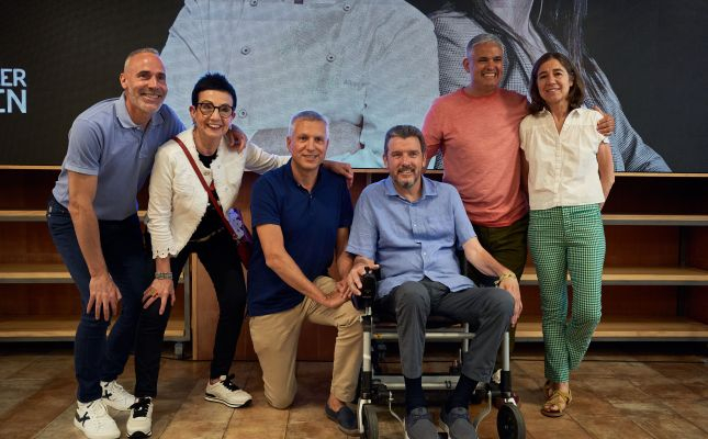 Àlex Corretja, Carme Ruscalleda, Juan Carlos Unzué, Nandu Jubany i Ada Parellada amb Josep Ametller