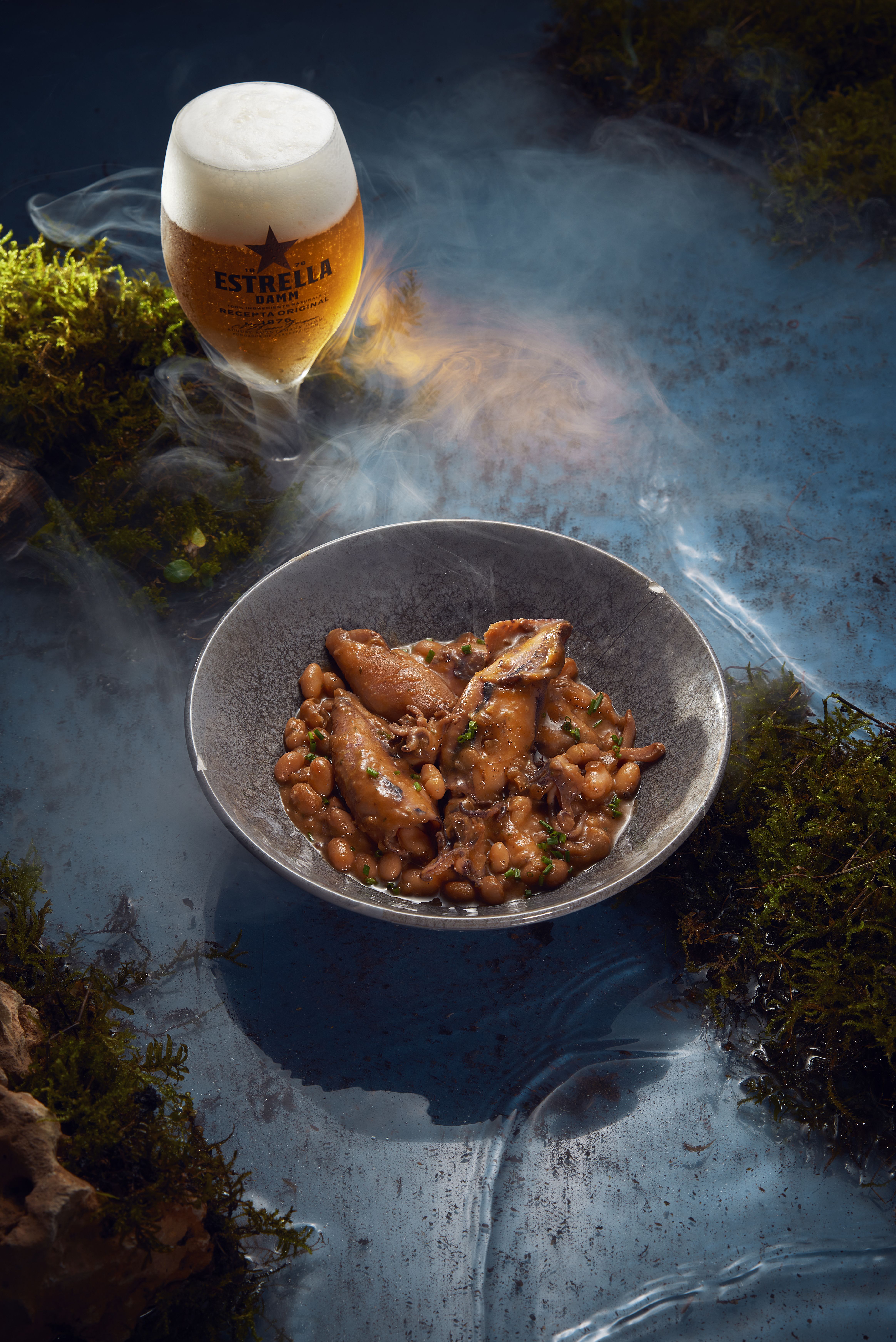 Mongetes amb calamarsons