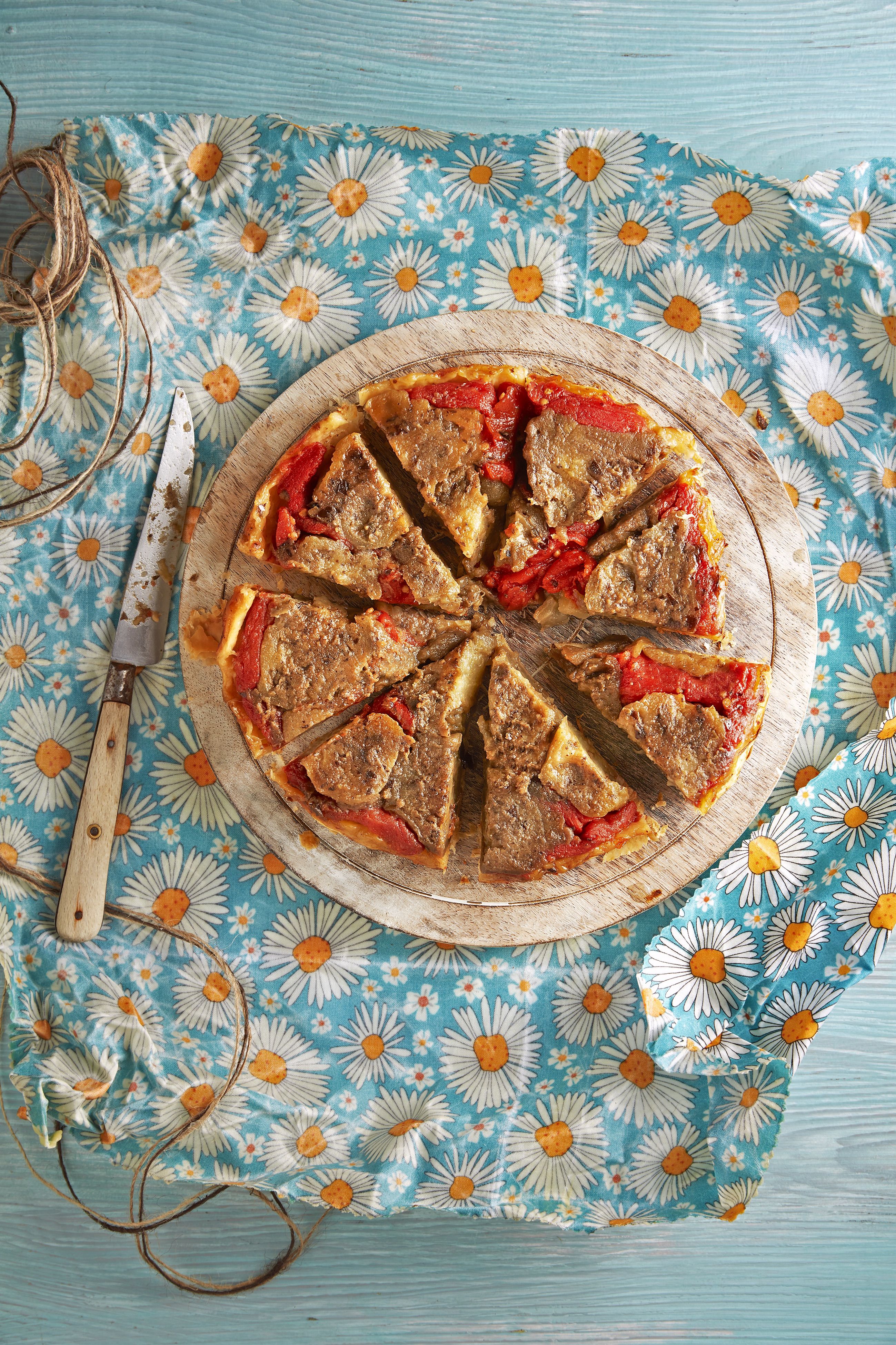 Tatin salat d'albergínia i tomàquet