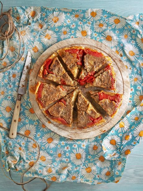 Tatin salat d'albergínia i tomàquet