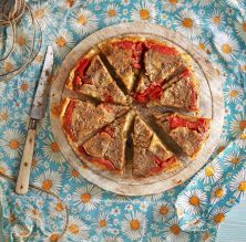 Tatin salat d'albergínia i tomàquet