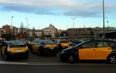 Taxis a la estación de Sants de Barcelona