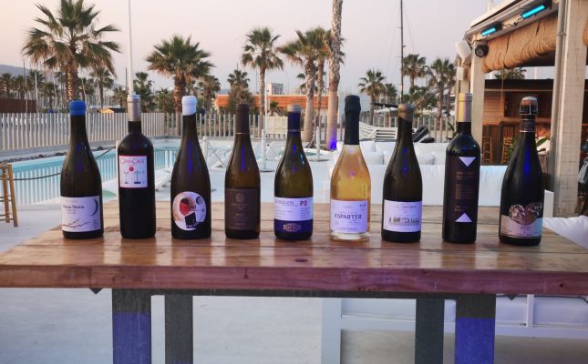 Ampolles dels vins servits al sopar