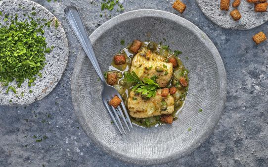 Filets de llenguado a la grenoblesa