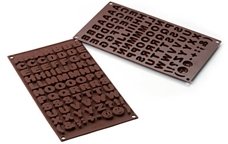 Moldes para hacer xocolatines en forma de números o de letras