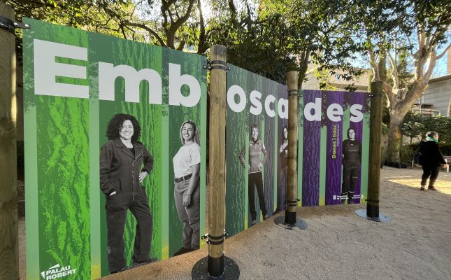 L'exposició es pot veure fins al 14 d'abril als Jardins del Palau Robert