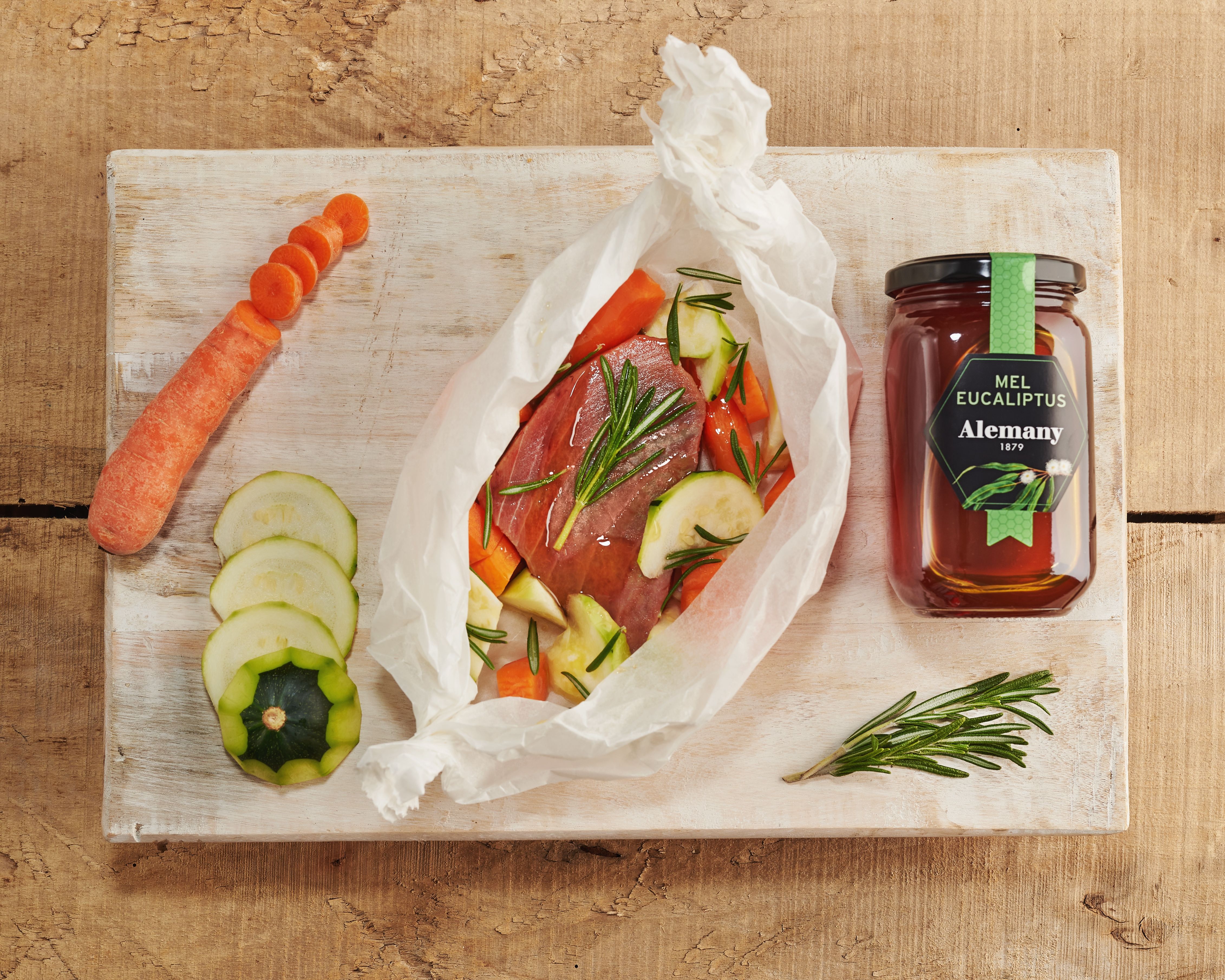 Pit de gall dindi a la papillota