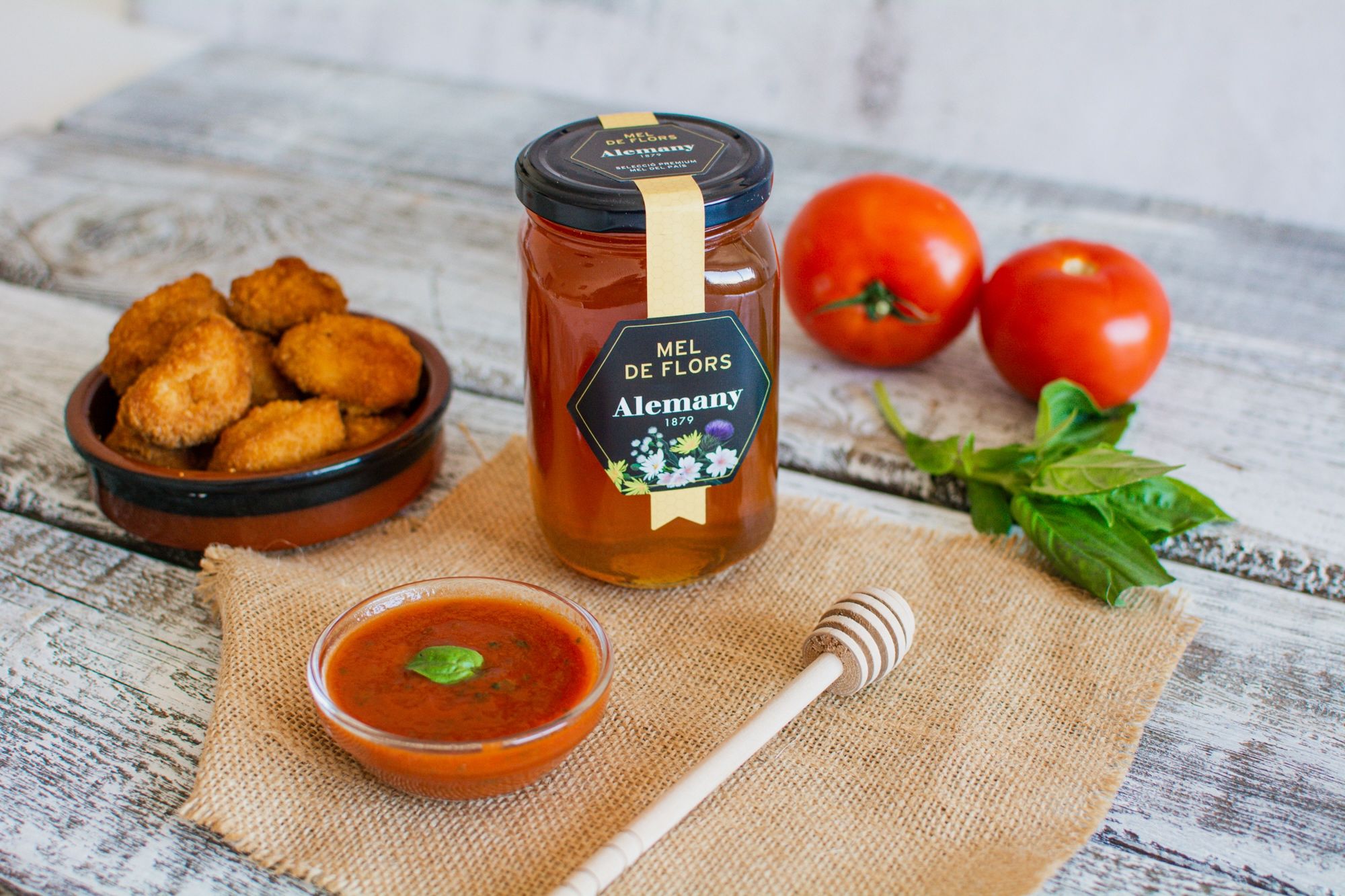 Salsa de tomàquet casolana amb mel de flors