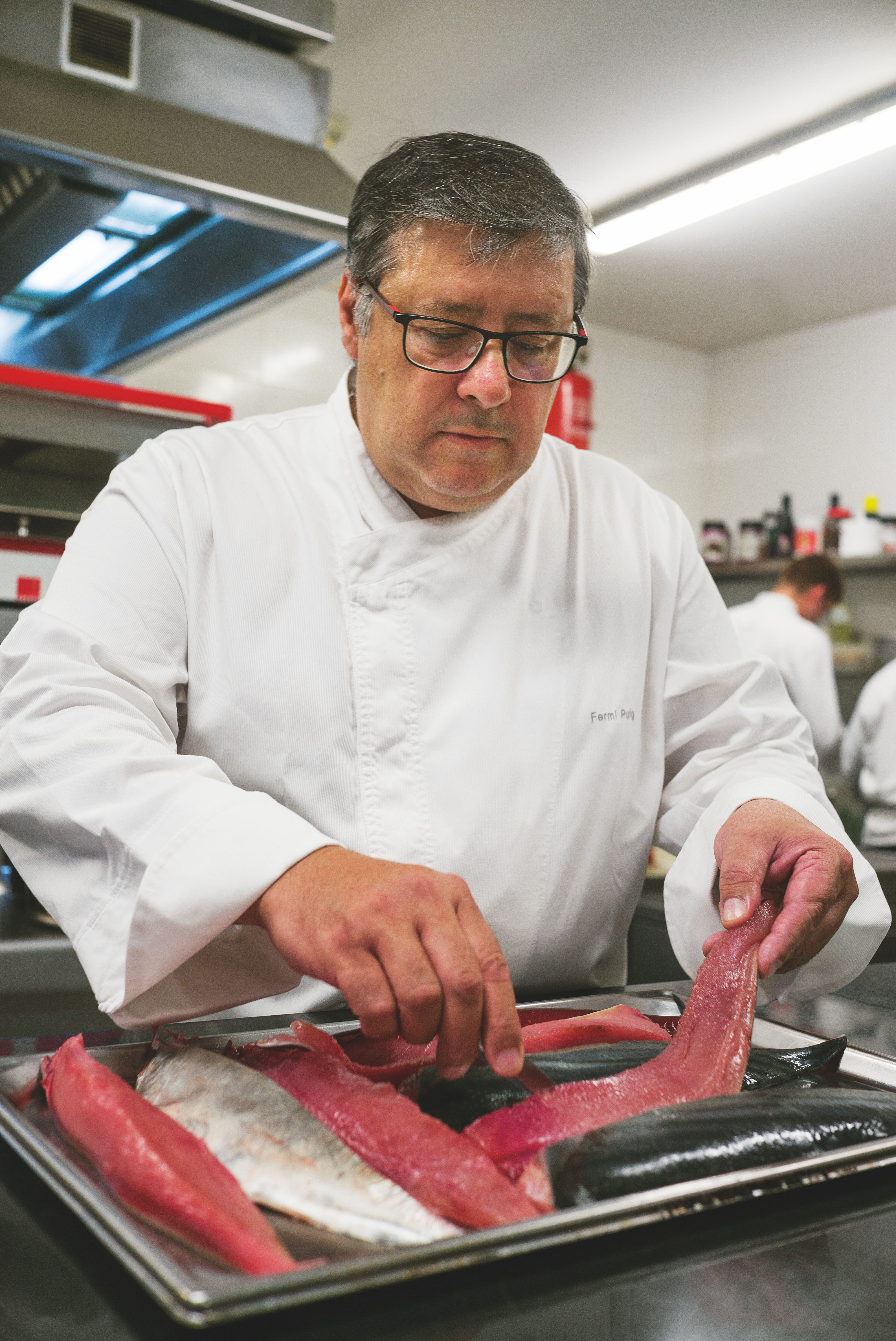 Fermí Puig, el 2015, a la cuina del seu restaurant