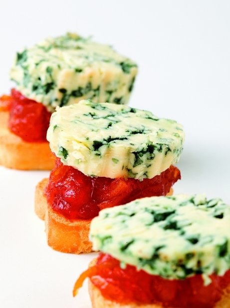 Mermelada de tomate con roquefort