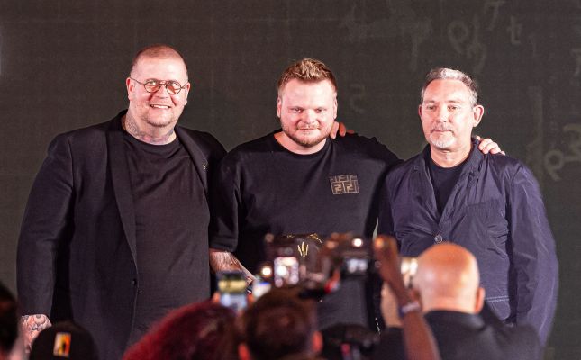 D'esquerra a dreta: Eric Vildgaard, Rasmus Munk i Albert Adrià