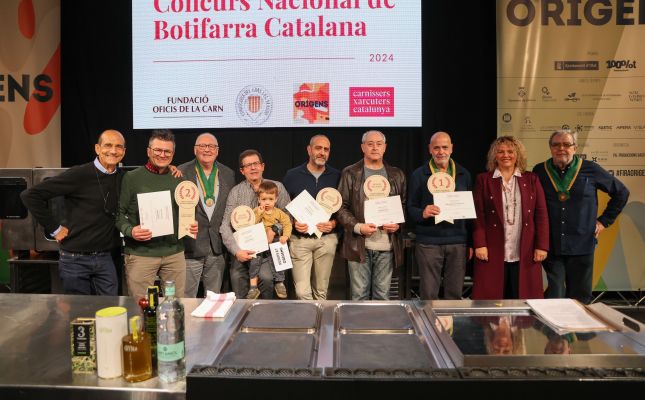 Fotografia de família dels guardonats d'enguany