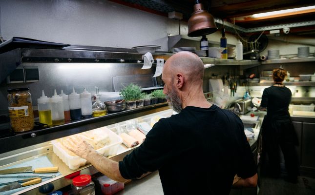 Jordi Parramon és el xef de la Palma de Bellafila