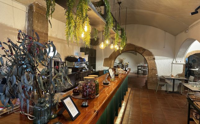 La sala de l'Habitual, en un antic molí paperer de Gelida