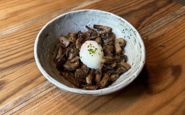 Un dels plats del menú de l'Hostal de Ca l'Enric