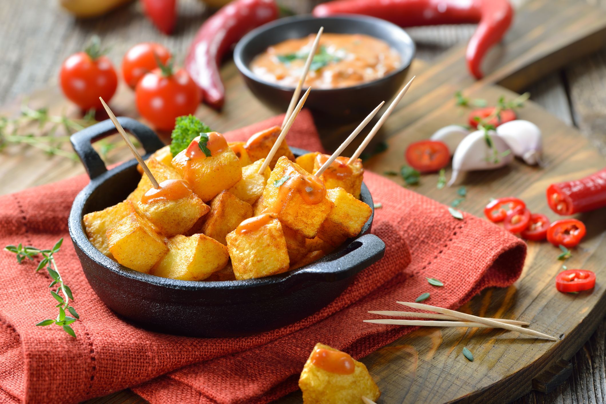 Ració de patates braves