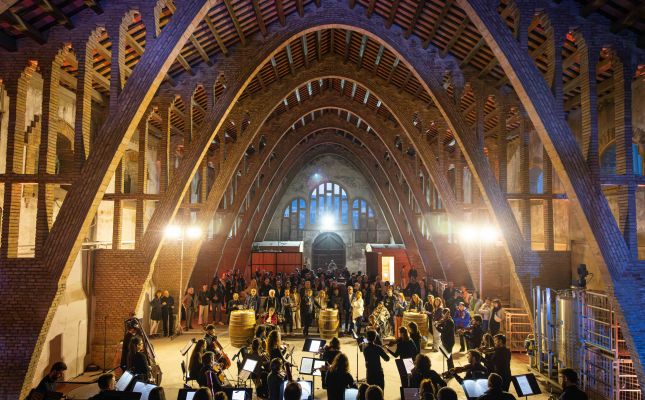 Concert de Camerata Penedès a la primera Catedral del Vi, a Rocafort de Queralt