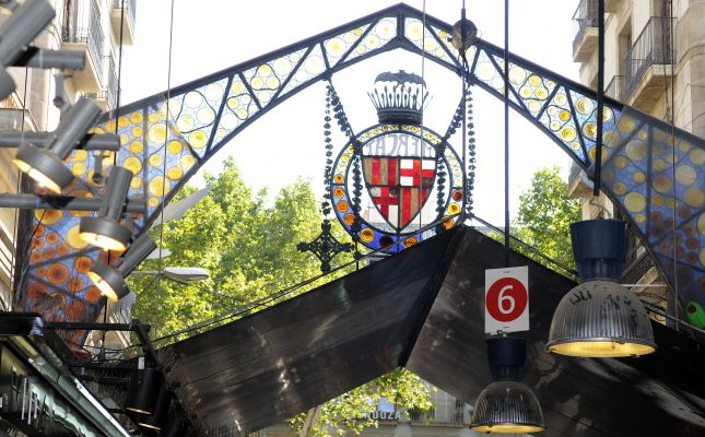 Entrada del mercat de la Boqueria