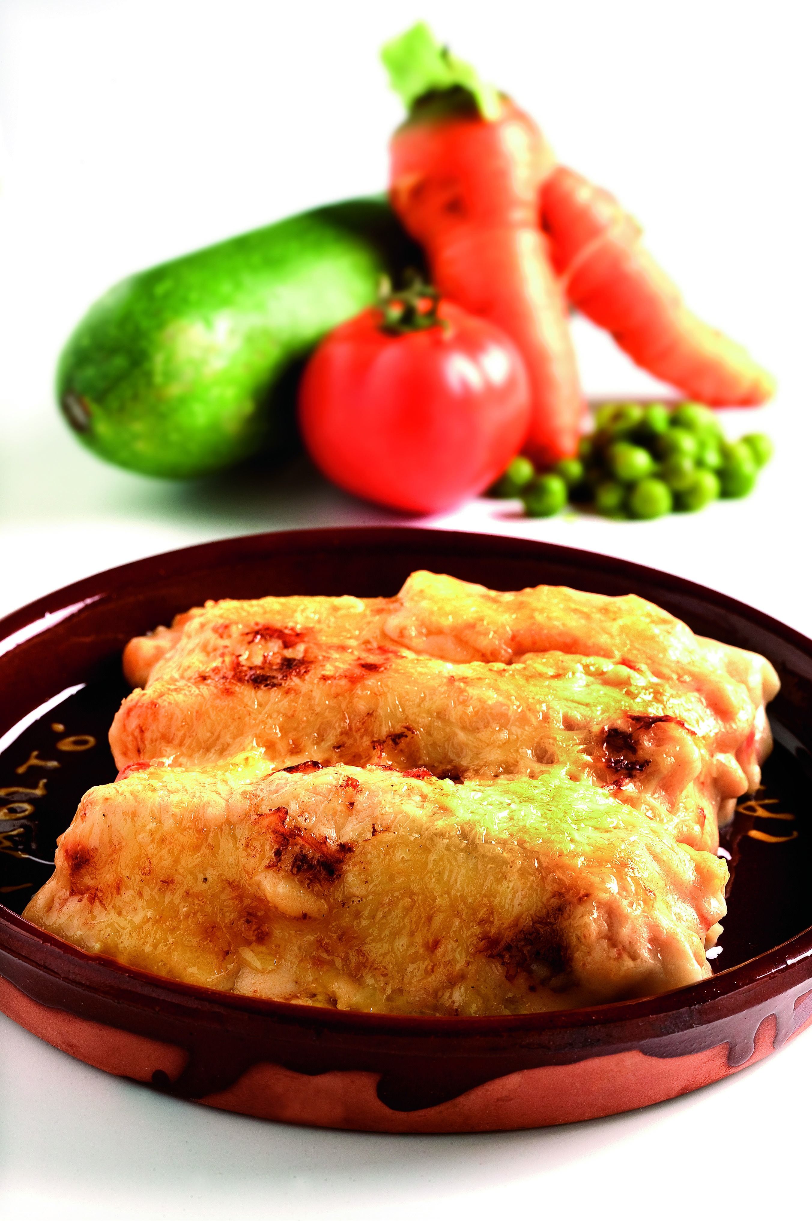 Canelons amb verdures