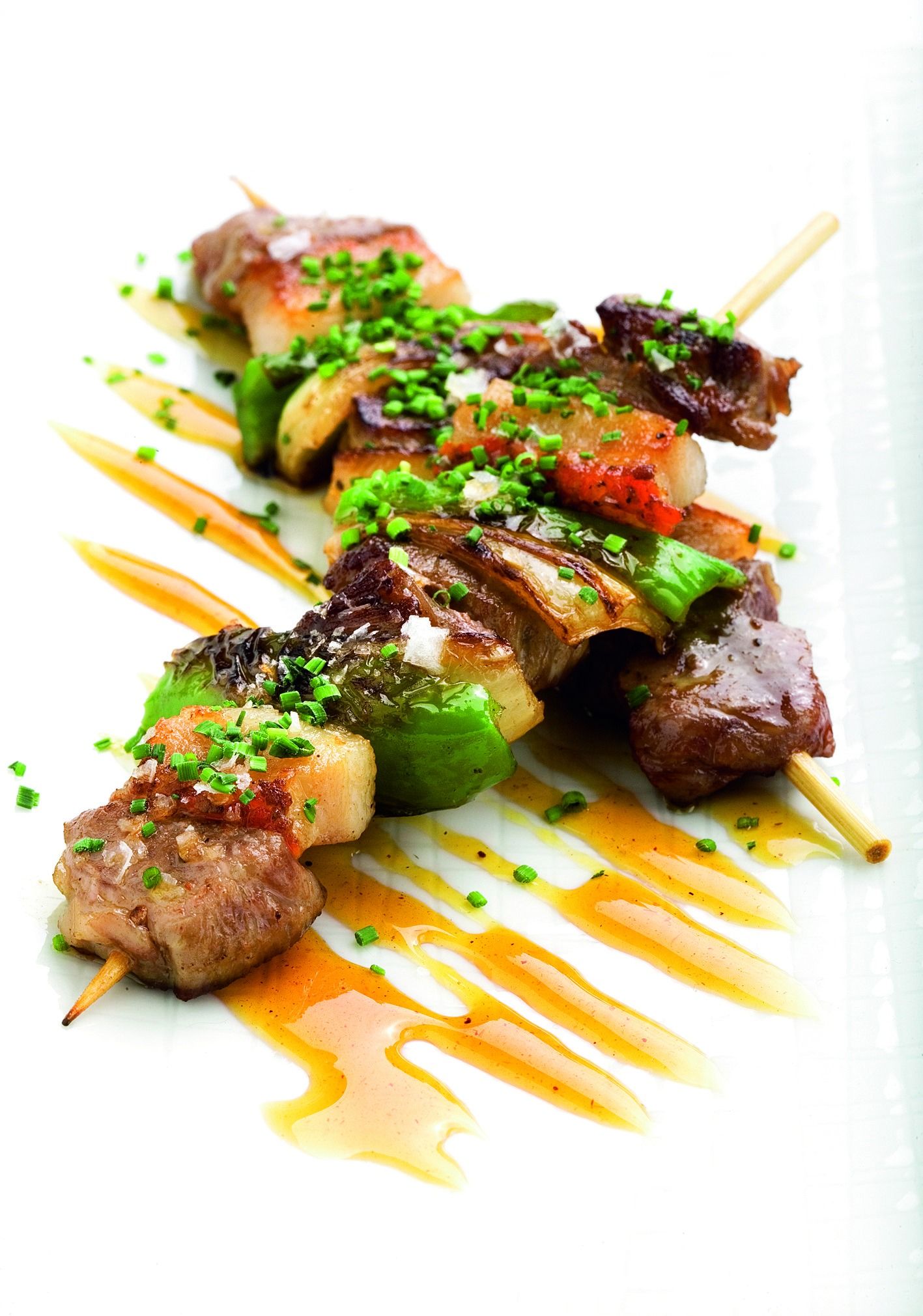 Broqueta de porc ibèric amb reducció de whisky