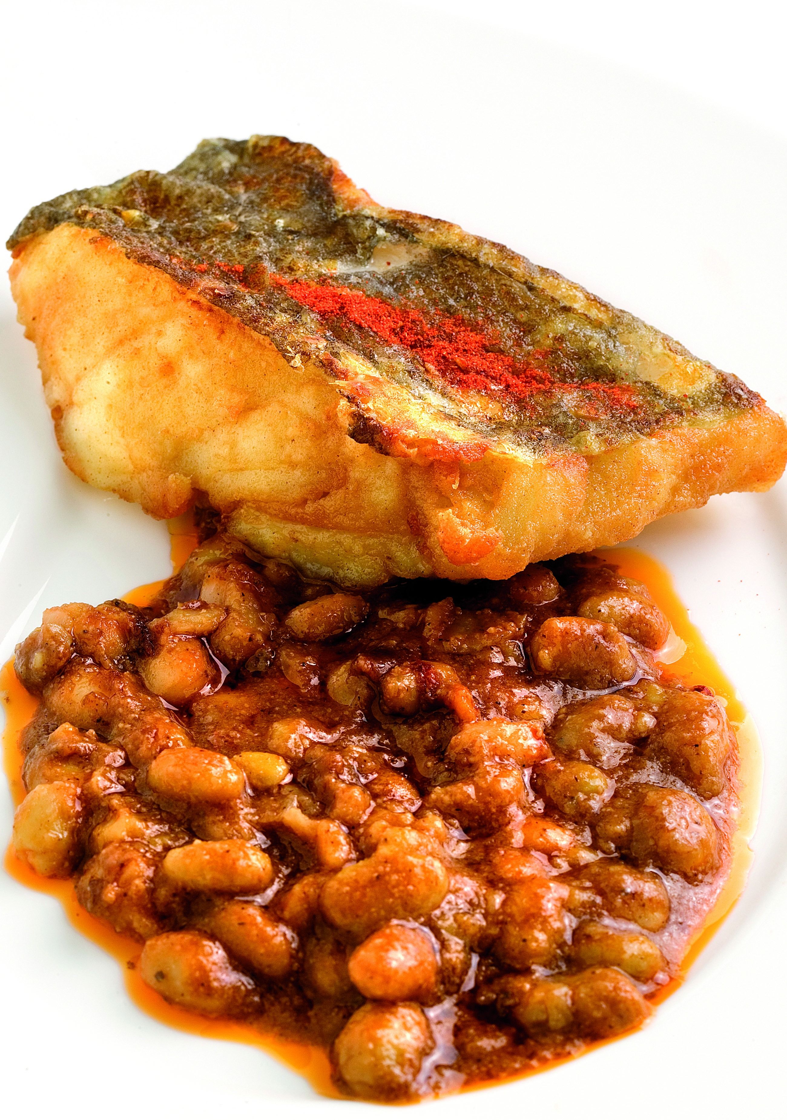 Bacallà amb fesols arromescats