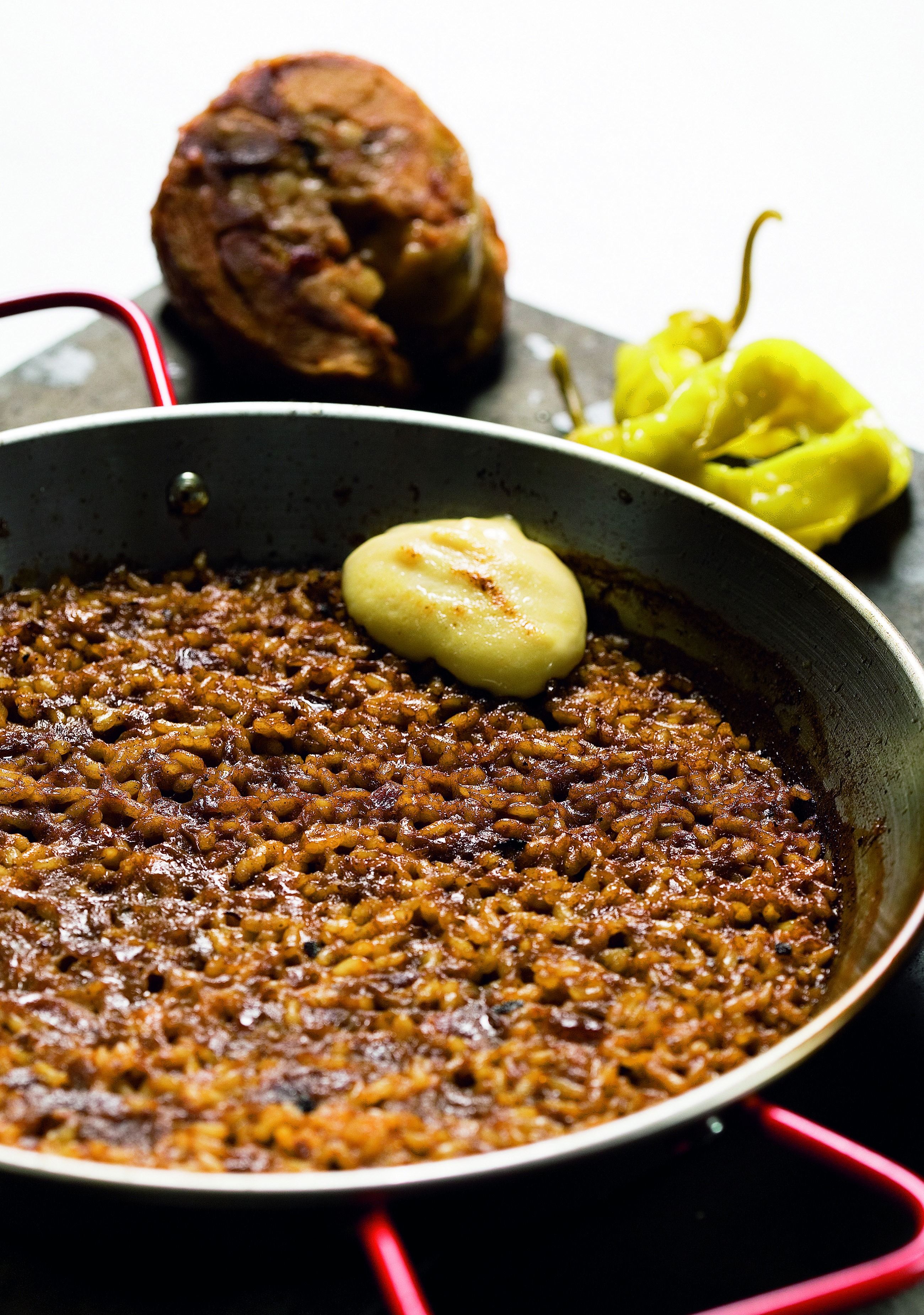 Gall del Penedès amb arròs a banda