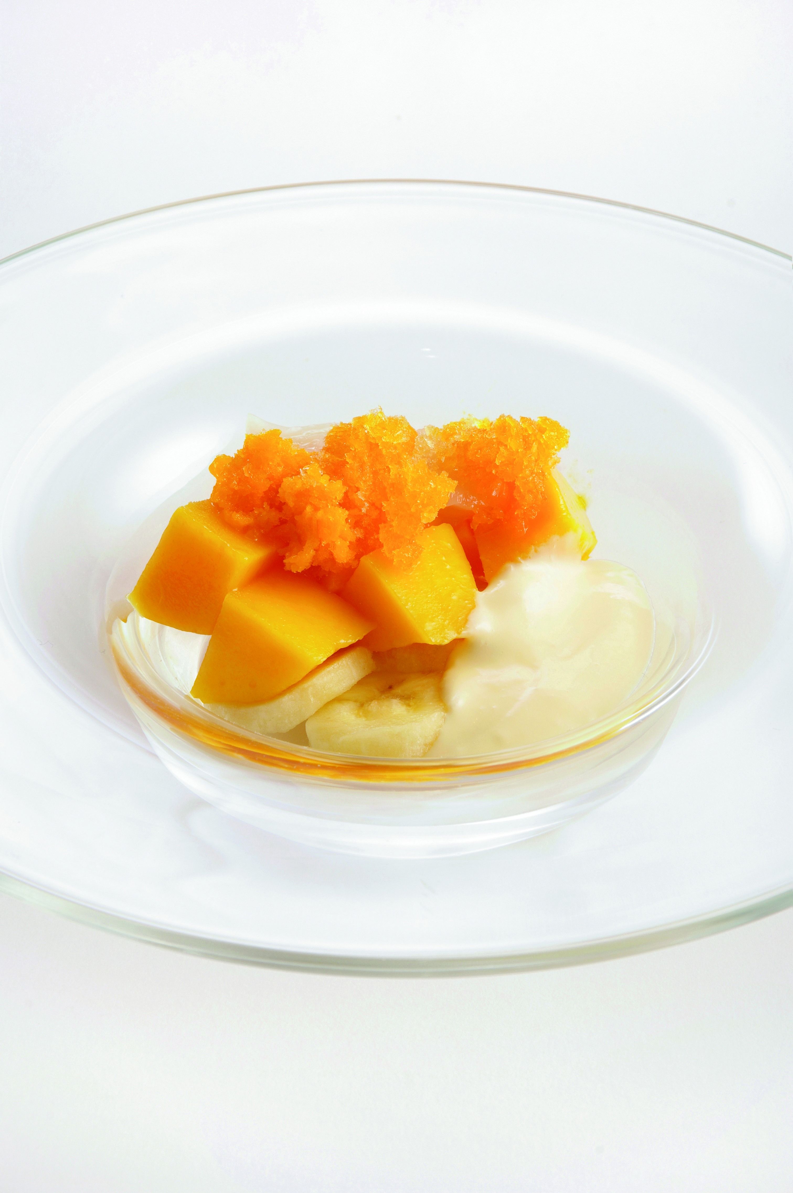 'Parfait' de coco i fruites tropicals