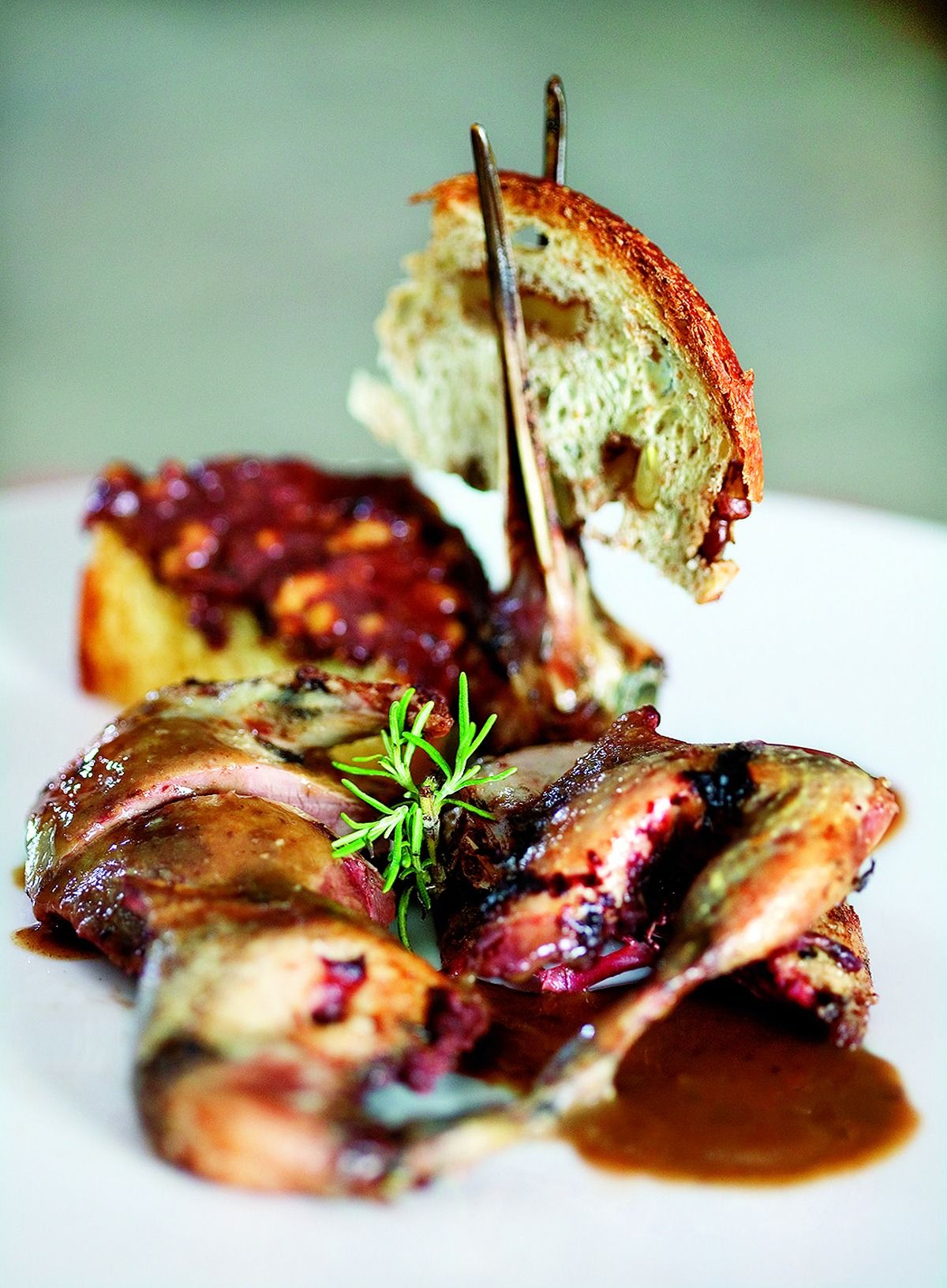 Becada farcida de foie