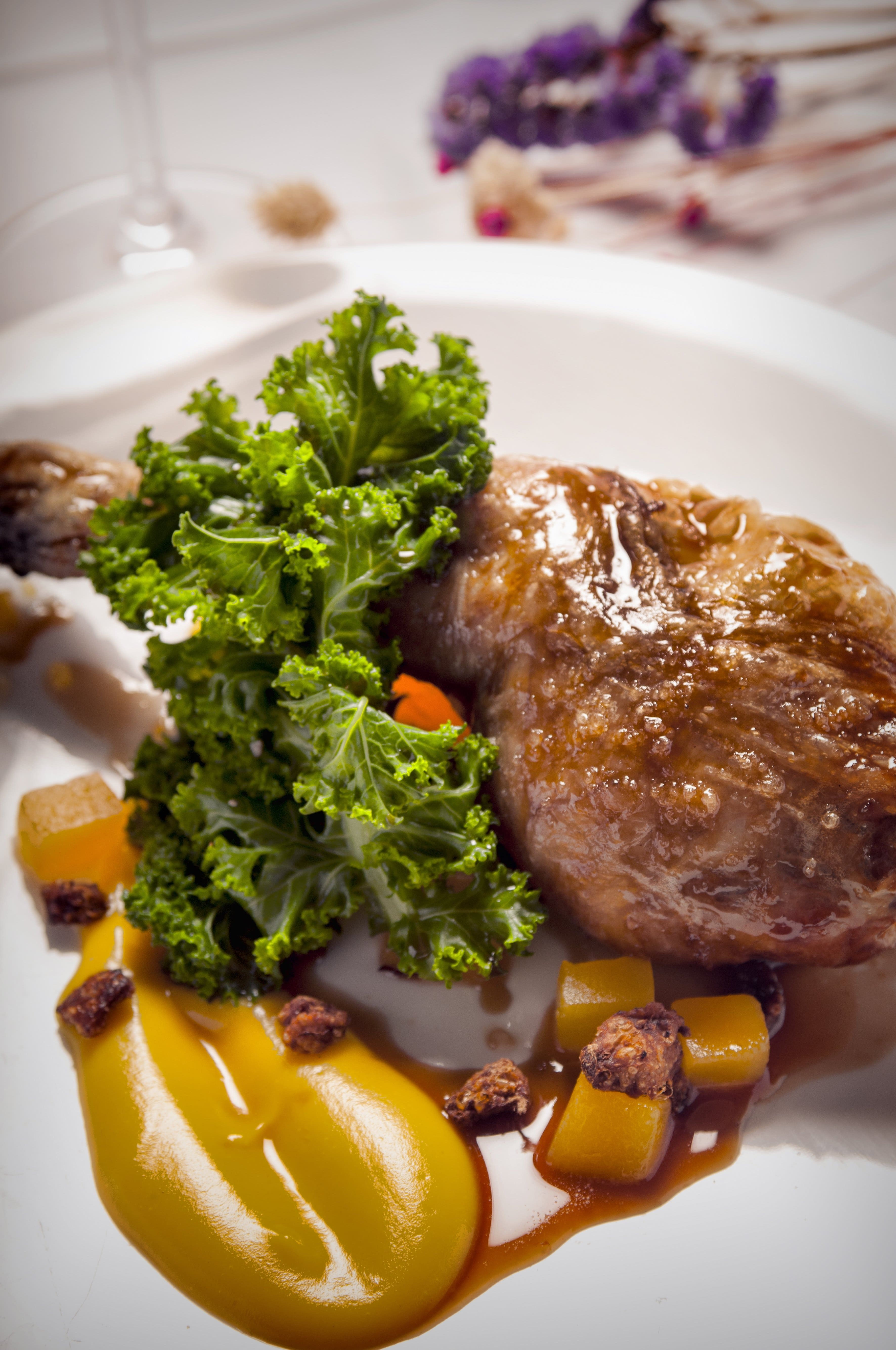 Gall negre del Penedès farcit de festa major