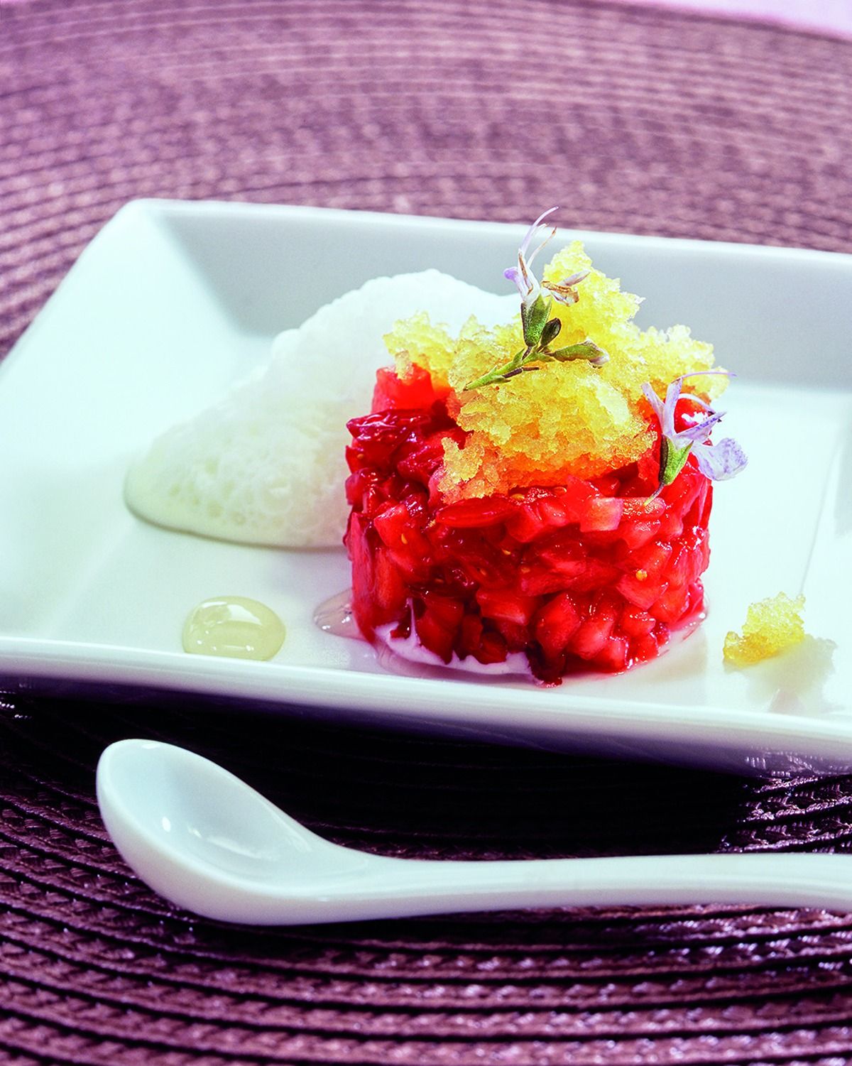 Maduixots amb llet de romaní i aranja