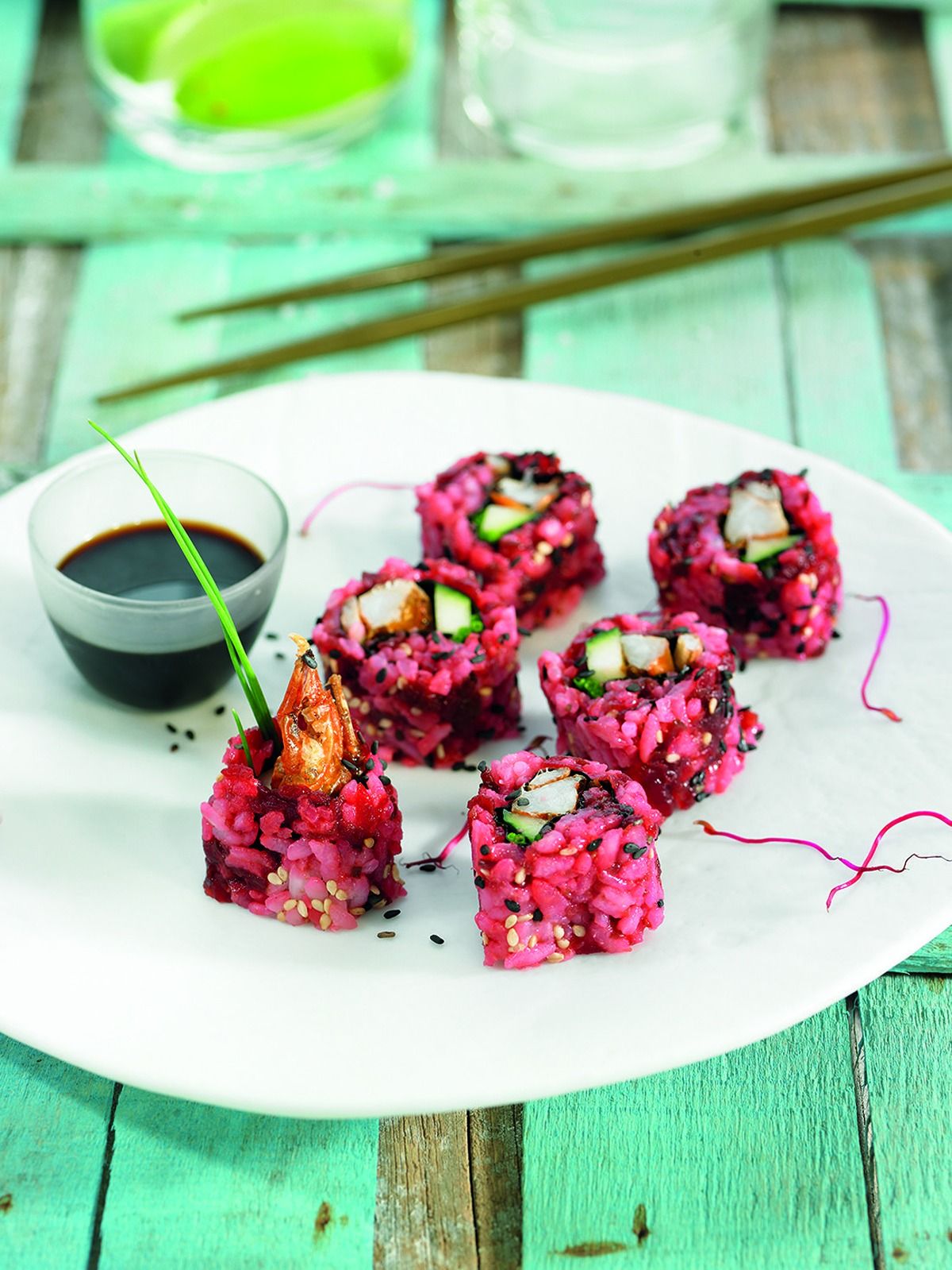 'Maki' de cranc i remolatxa