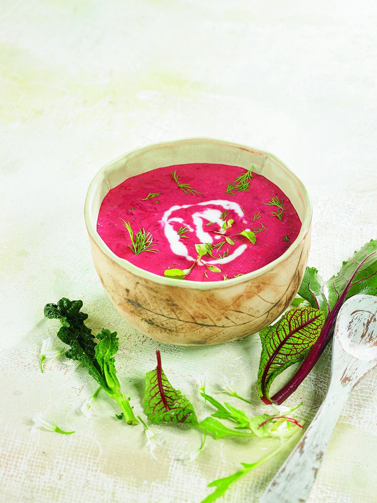 Remolatxa, poma, cogombre i iogurt