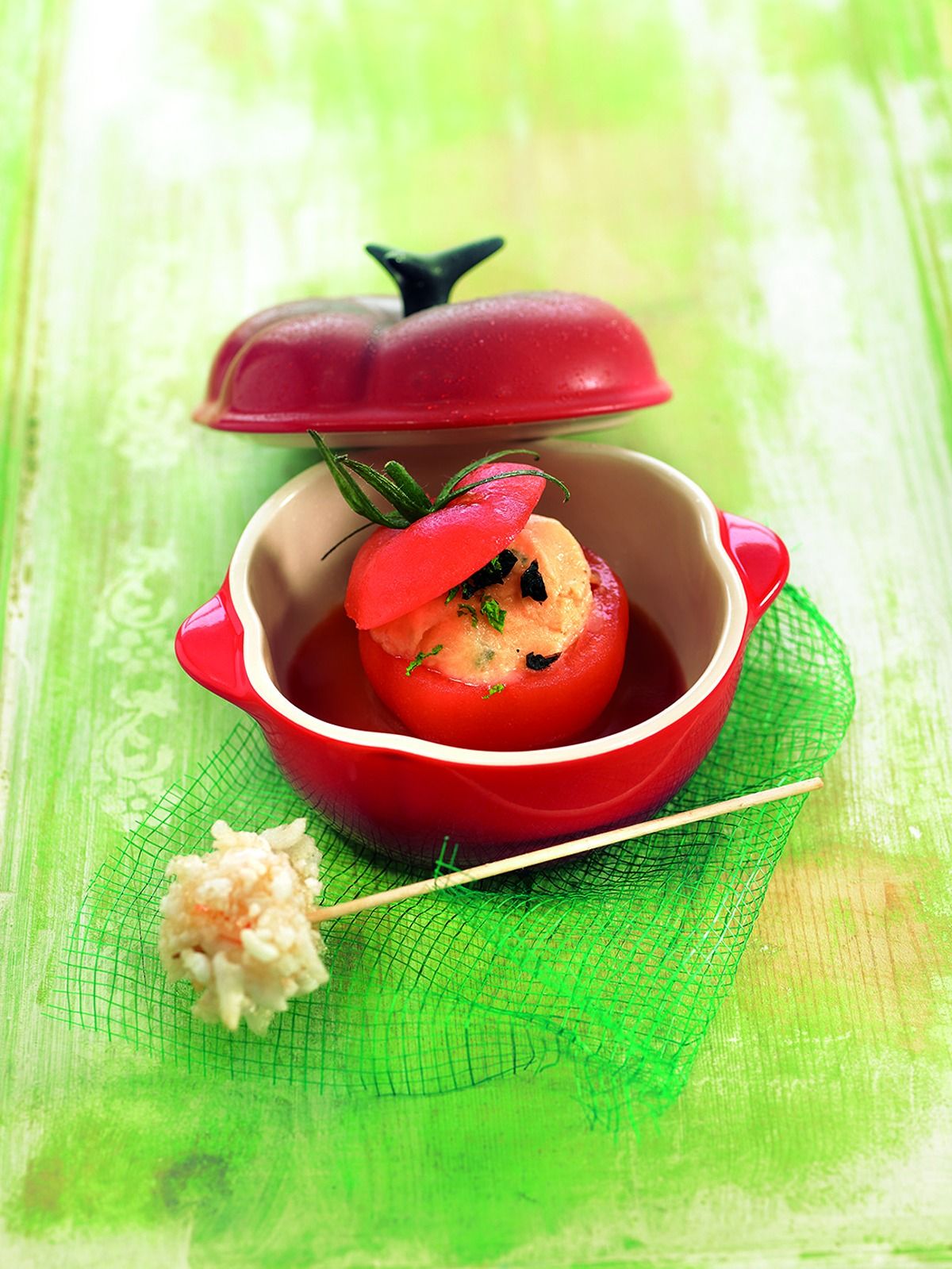 Bloody Mary, sorbet de tomàquet amb llagostins