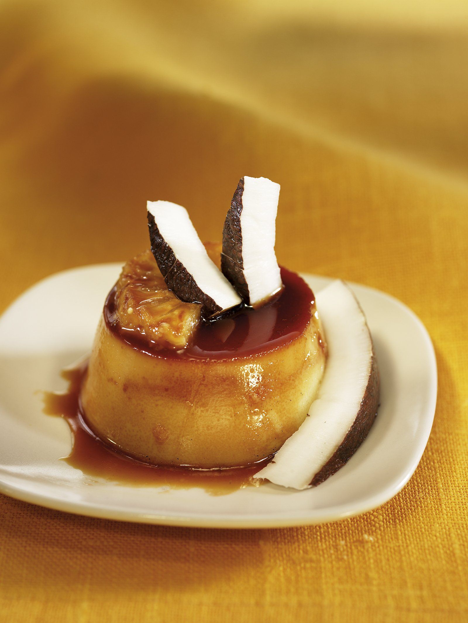 Flam de coco amb puré de coco