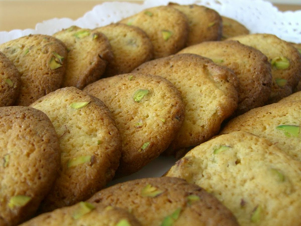 Galetes de festucs, llima i 'lemon curd'