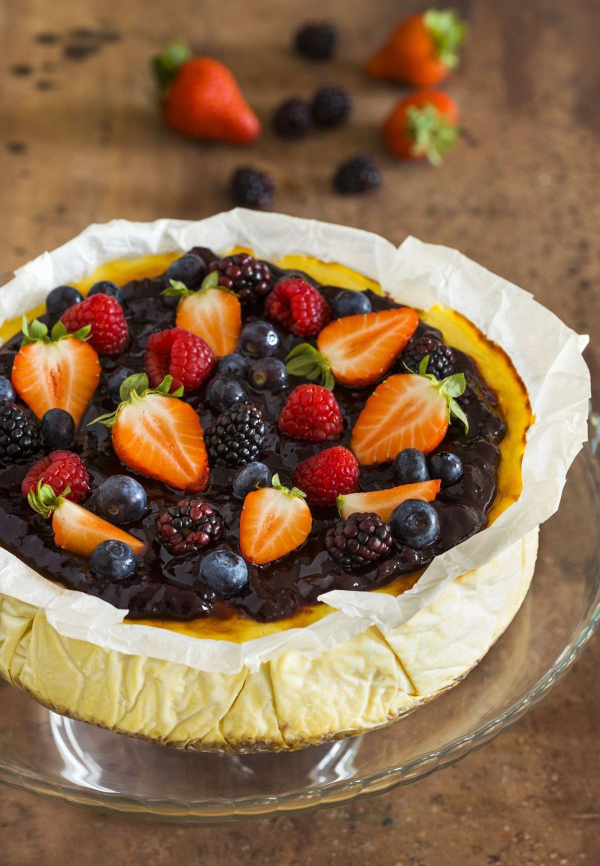 Pastís de formatge blau i Torta del Casar