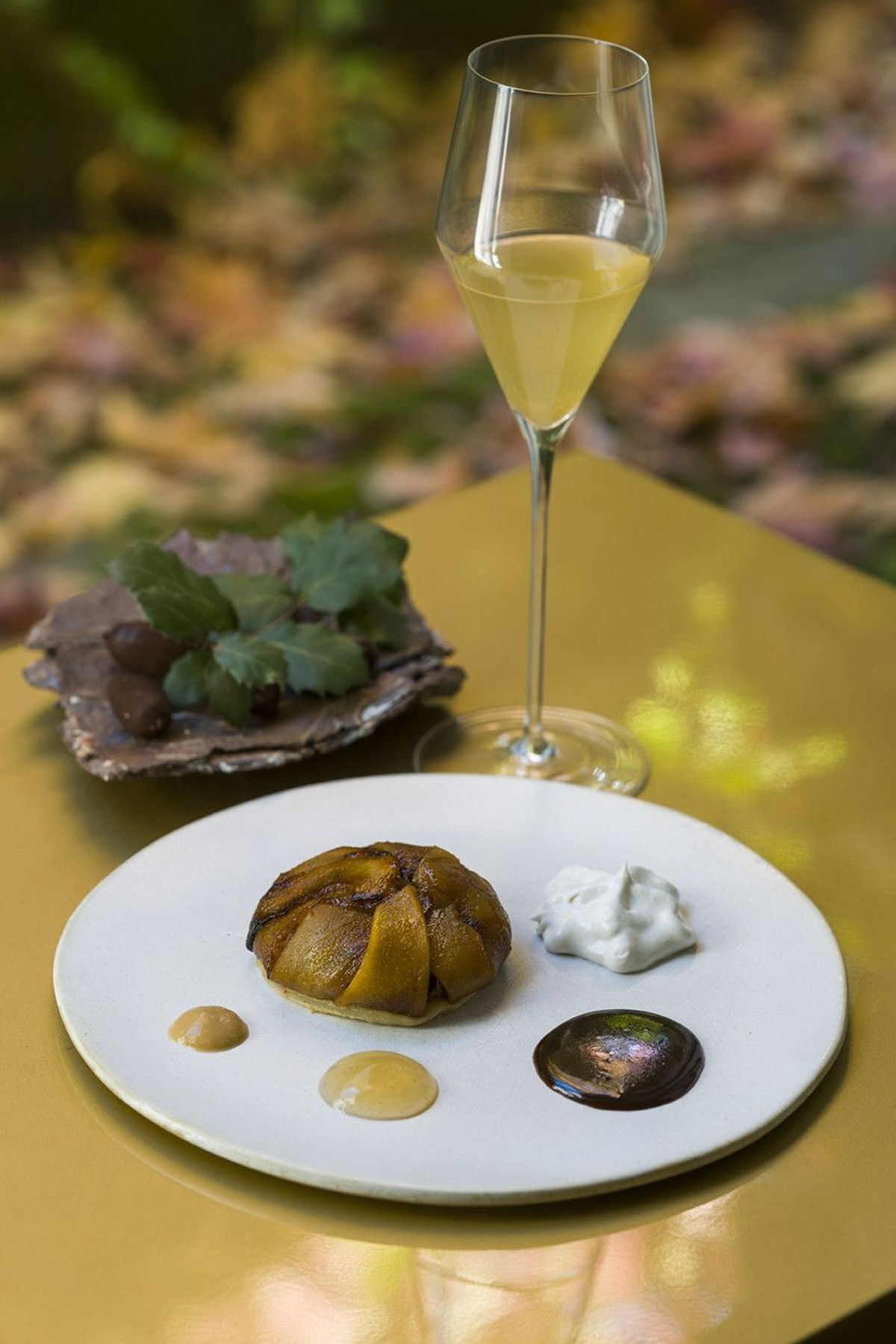 Tatin d'ànec amb peres