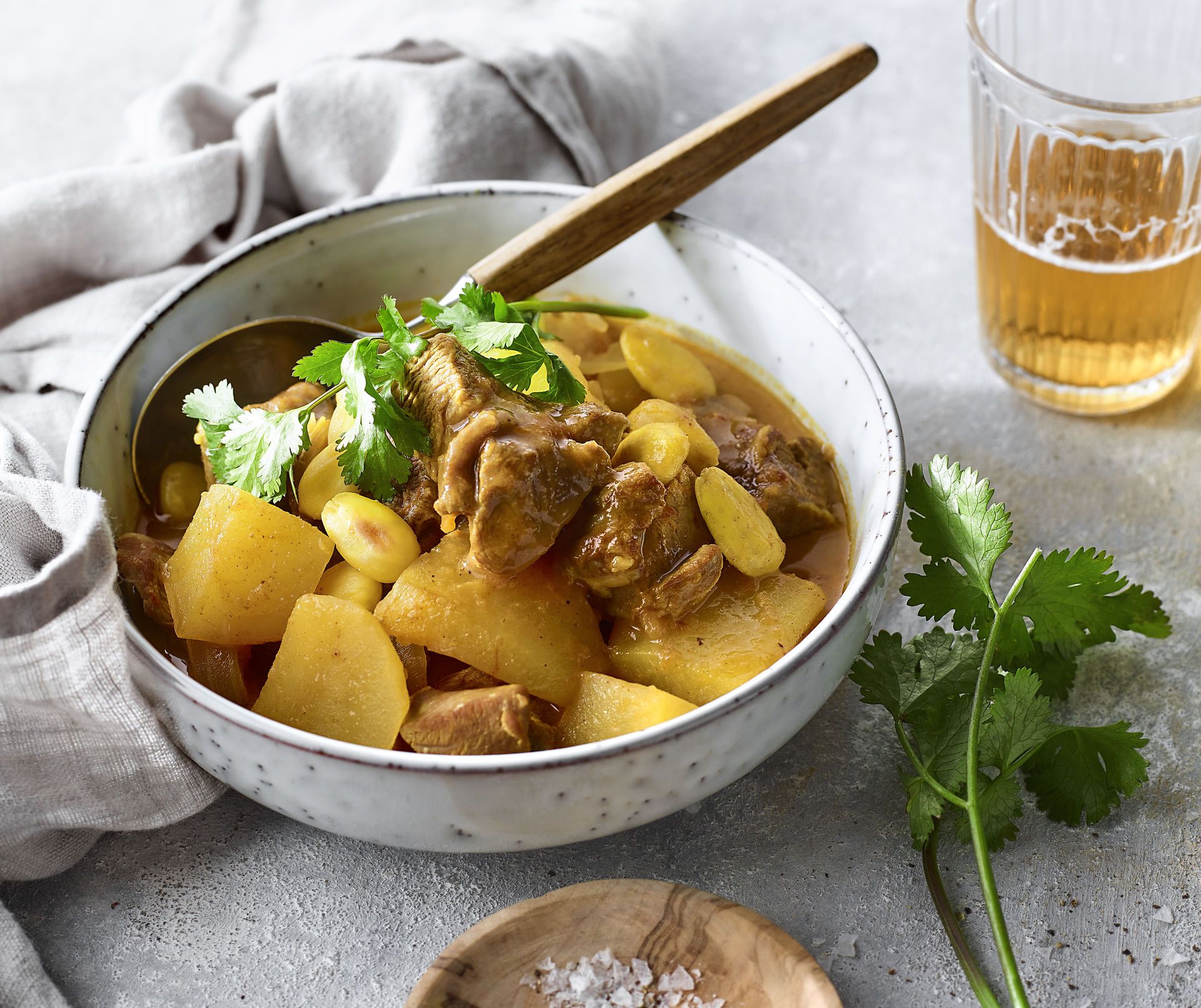 Curri de xai amb patates