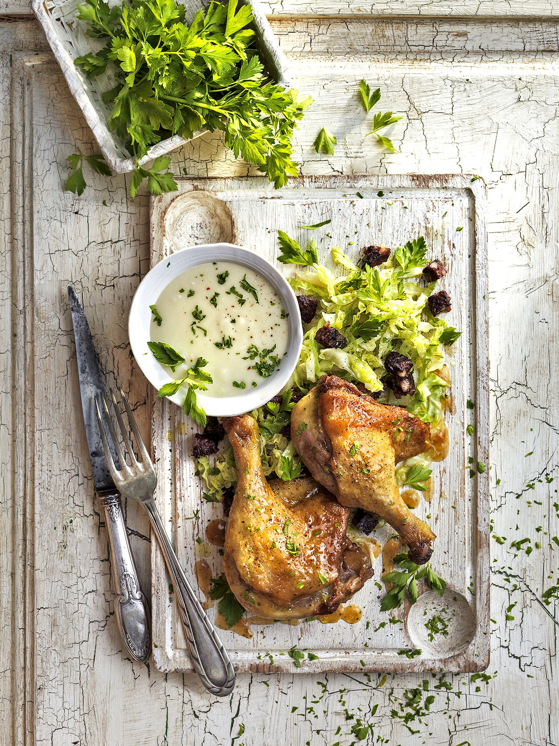 Cuixa d'ànec mut amb col, bull negre i formatge Murrir