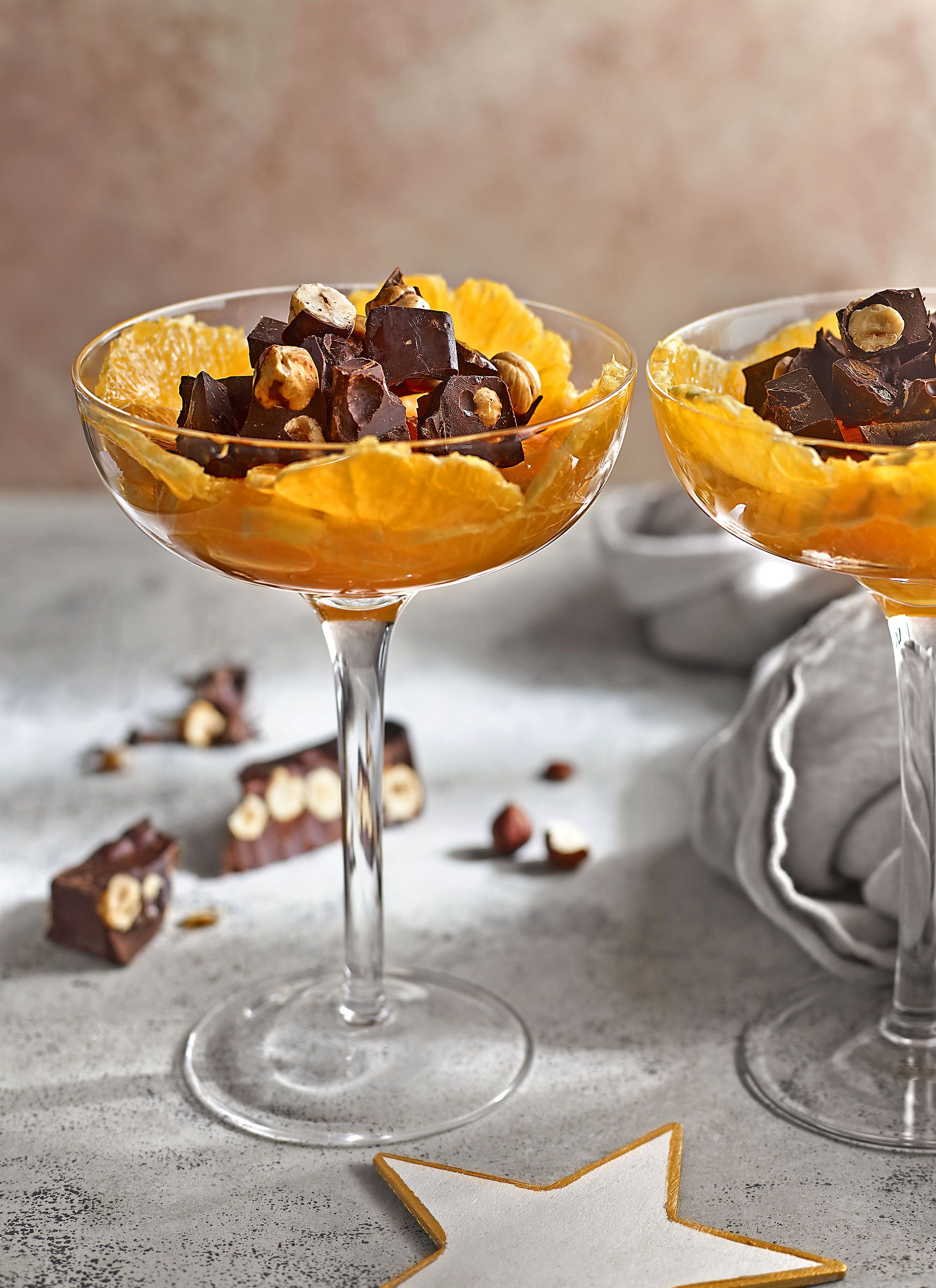 Carpaccio de taronja amb torró